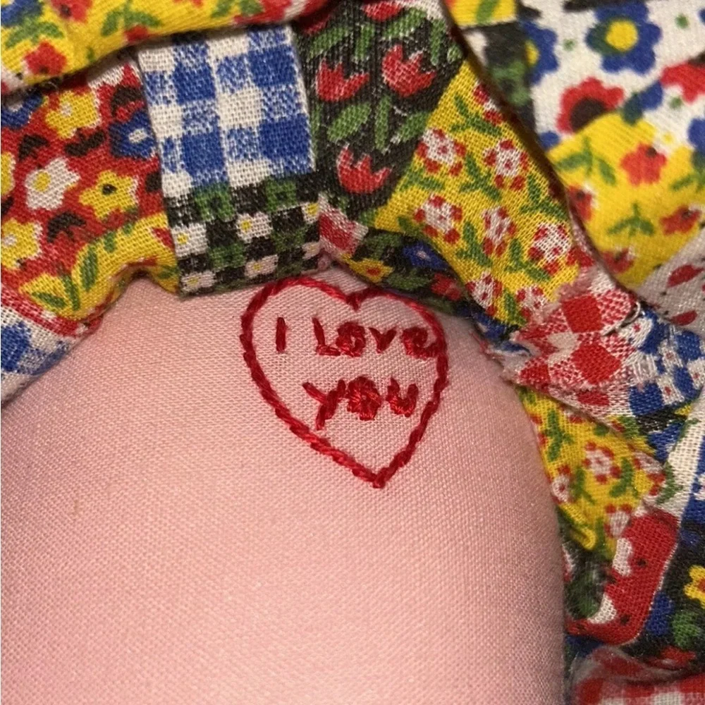 Raggedy Ann Doll  With Pink Body And I Love You Heart On Torso